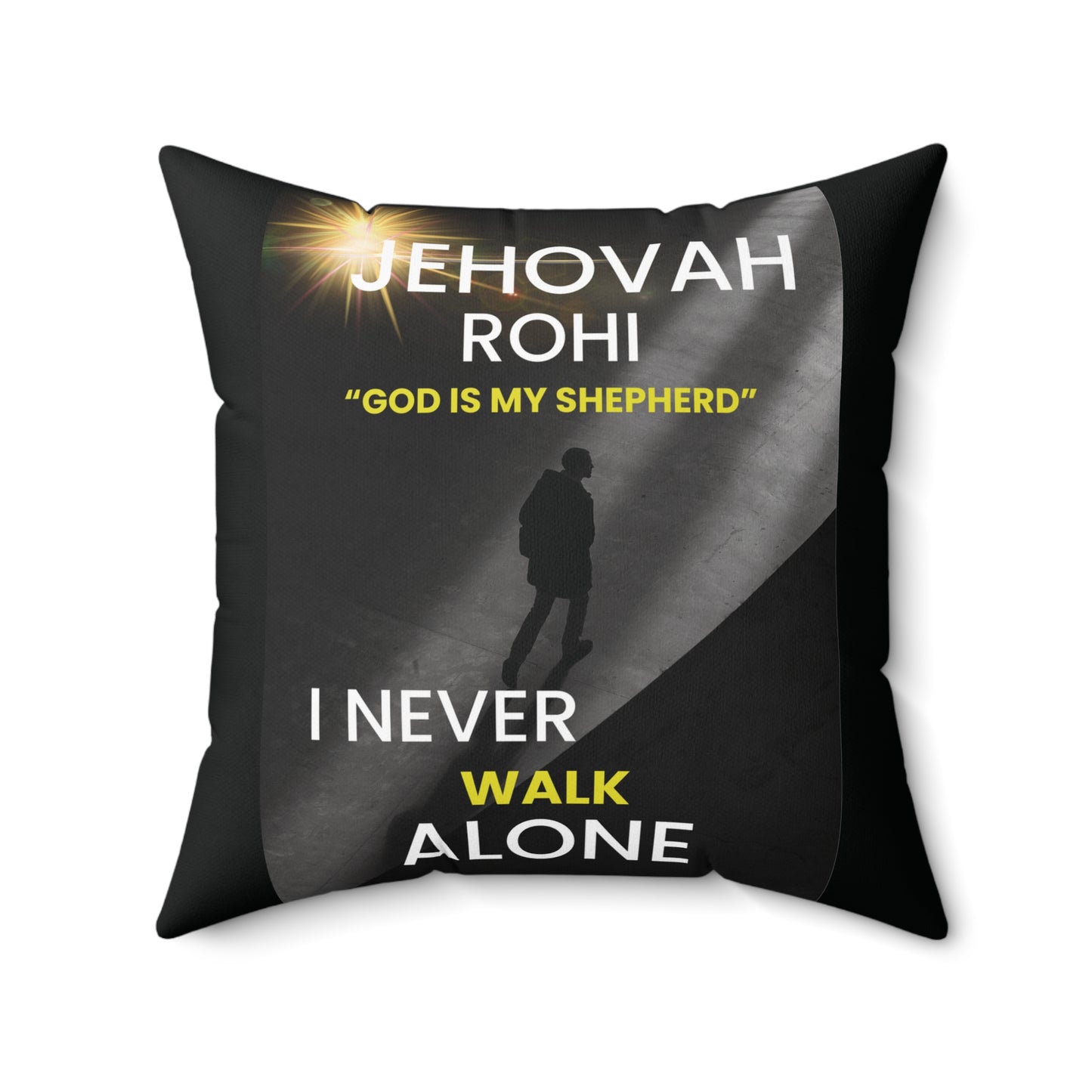 Jehovah Rohi - Spun Polyester Square Pillow