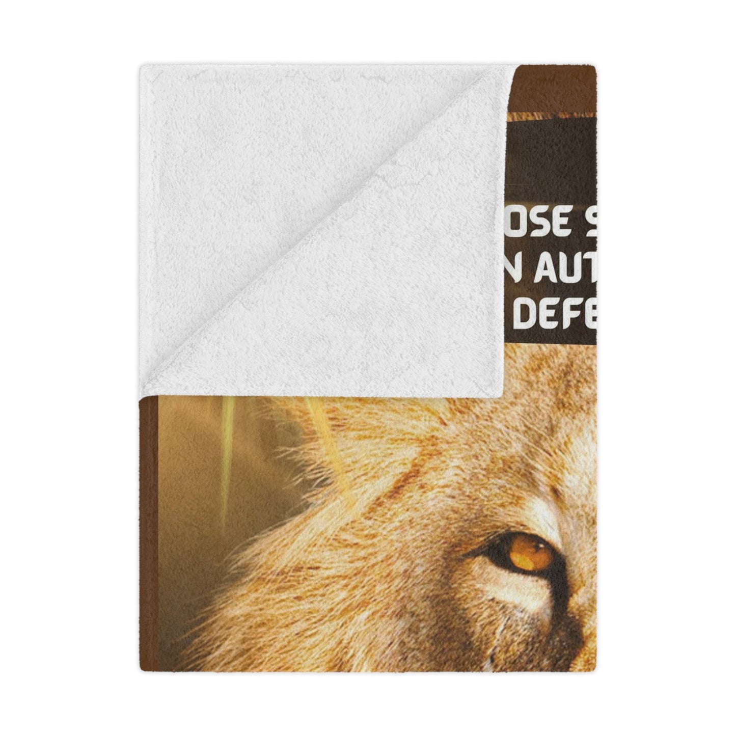 The Authority of the Lion - Microfiber Blanket