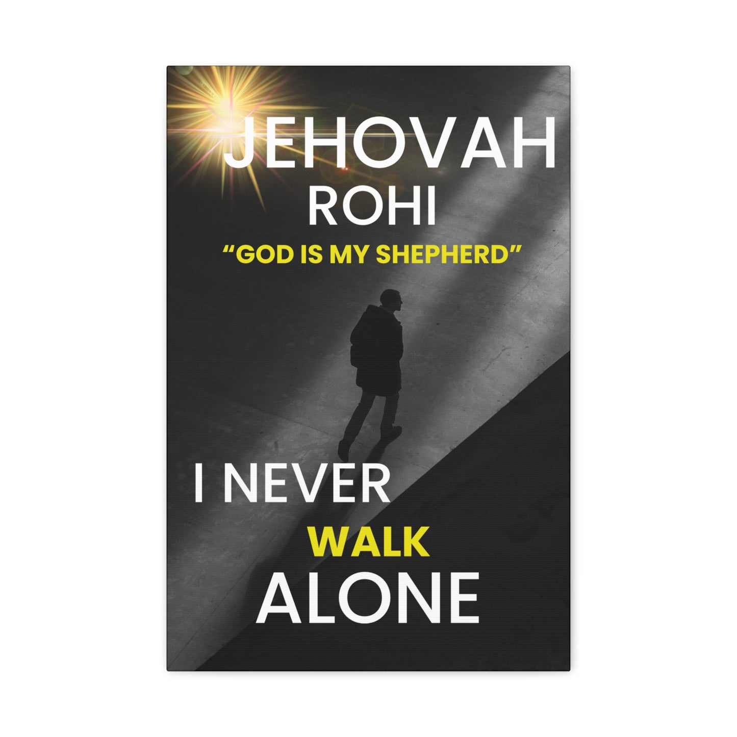 JEHOVAH ROHI - "God is My Shepherd" Canvas Art Decor