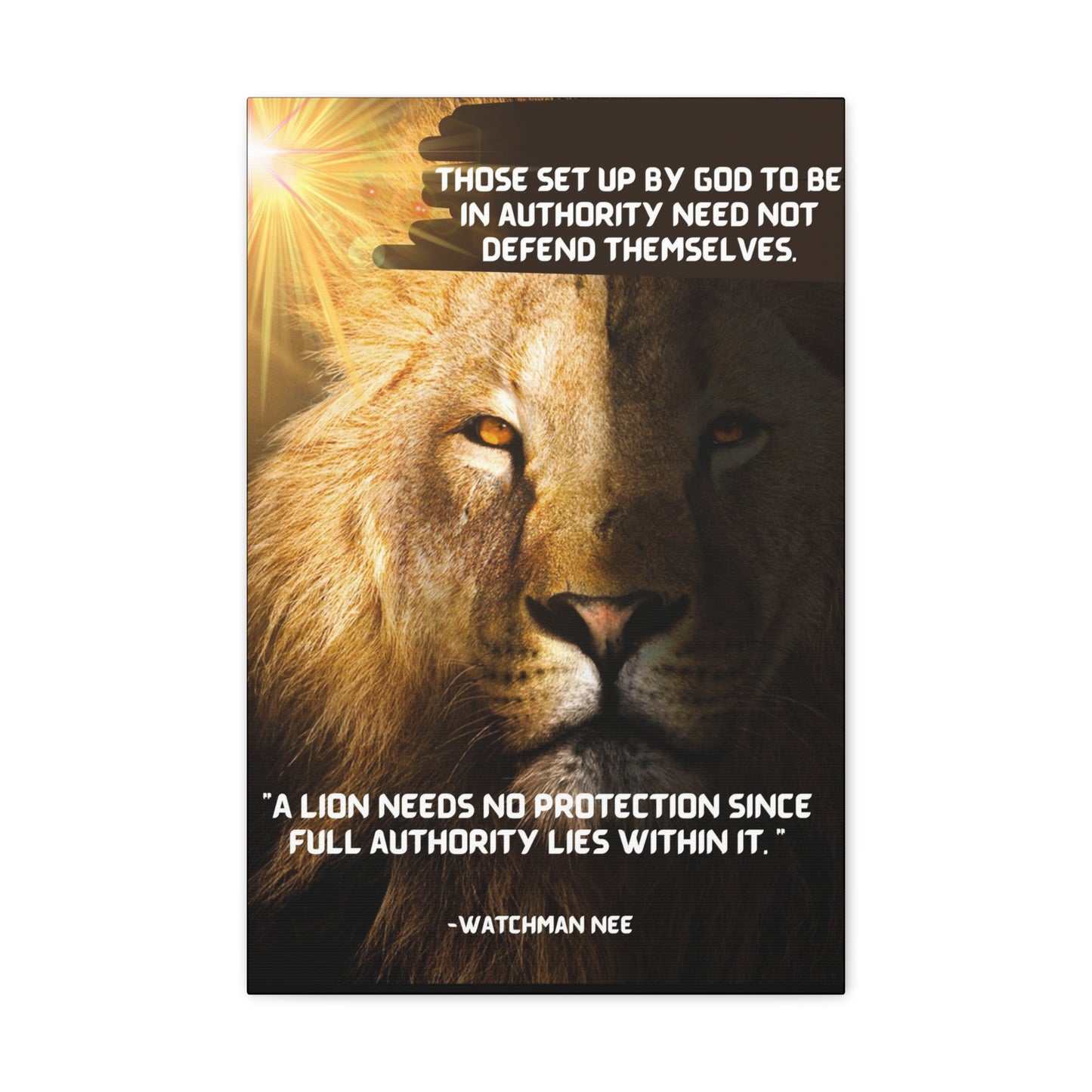 The Authority of the Lion -  Canvas Art Decor