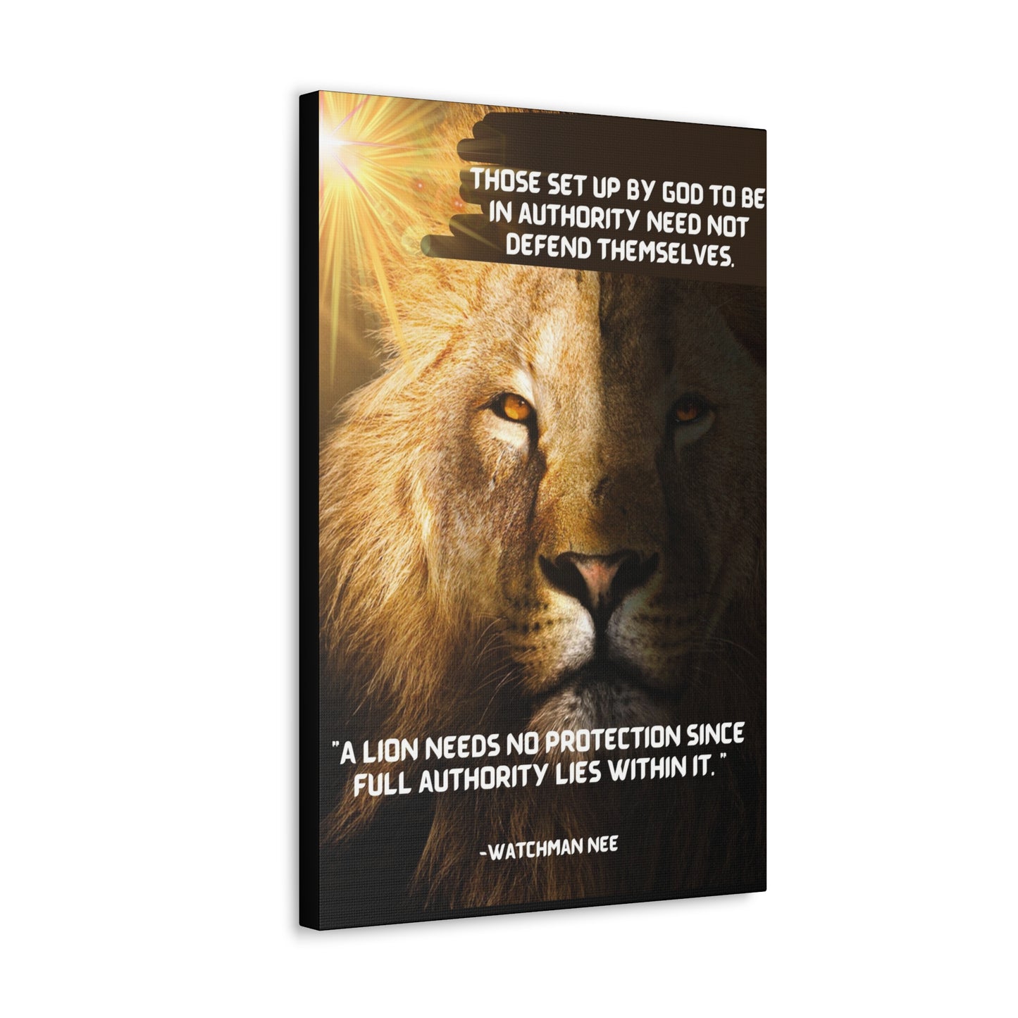 The Authority of the Lion -  Canvas Art Decor