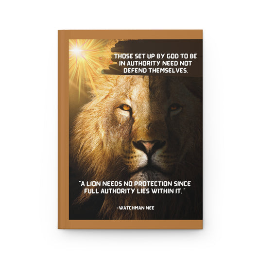 The Authority of the Lion - Hardcover Journal Matte