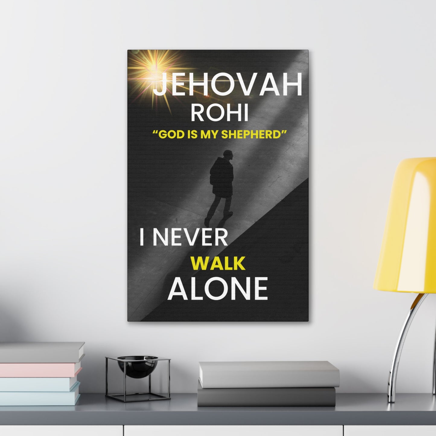 JEHOVAH ROHI - "God is My Shepherd" Canvas Art Decor