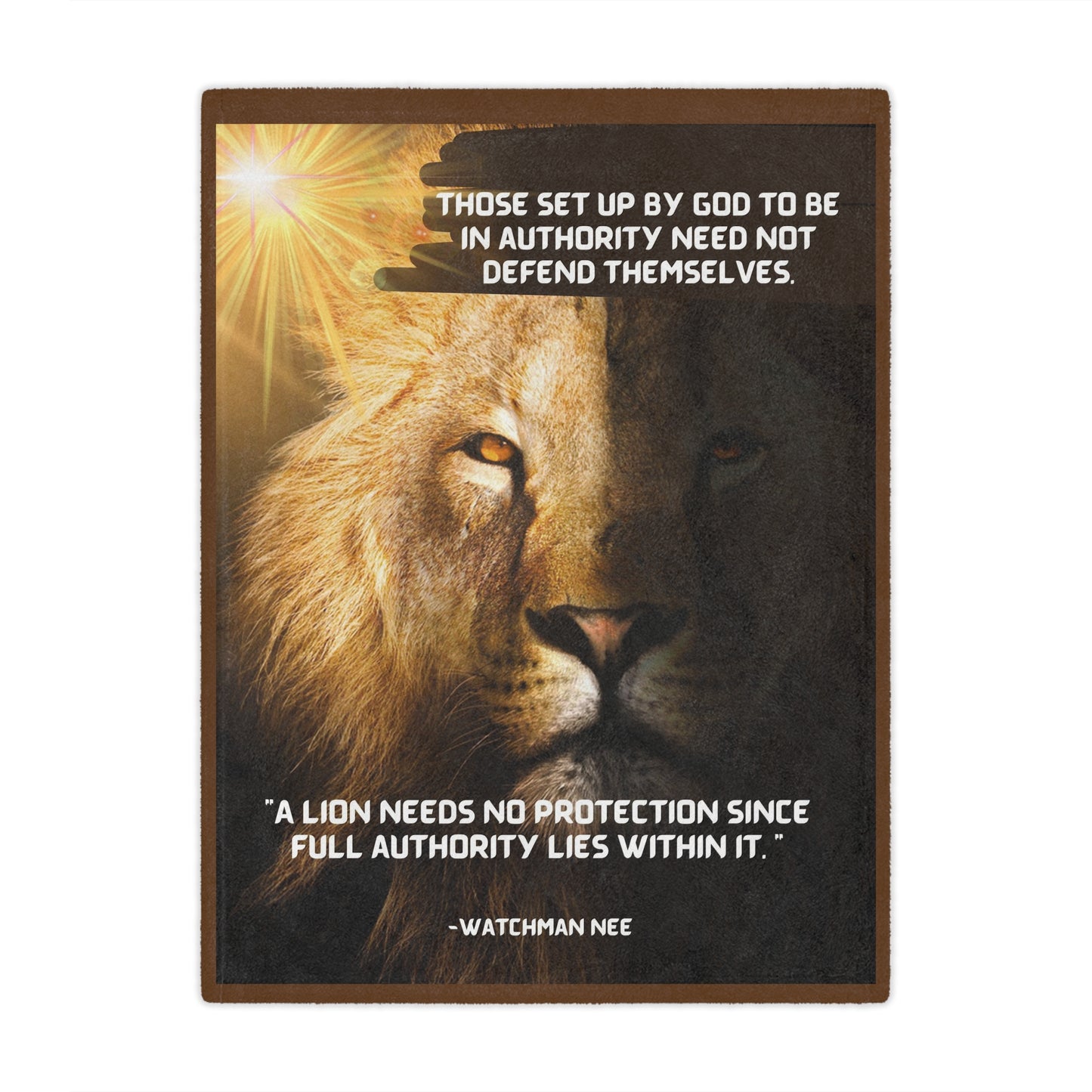 The Authority of the Lion - Microfiber Blanket