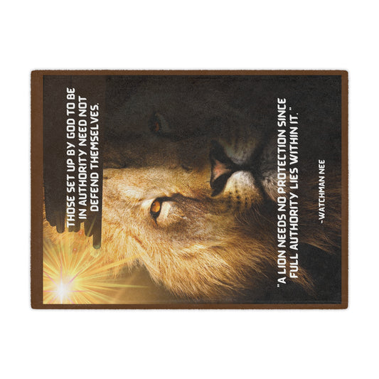 The Authority of the Lion - Microfiber Blanket