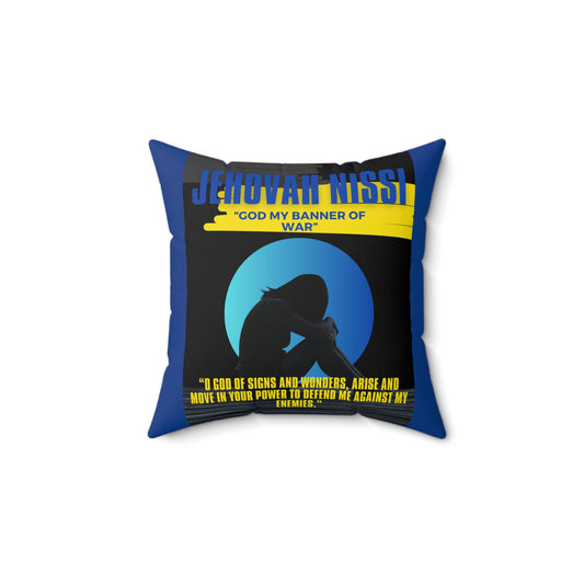 Jehovah Nissi - Spun Polyester Square Pillow