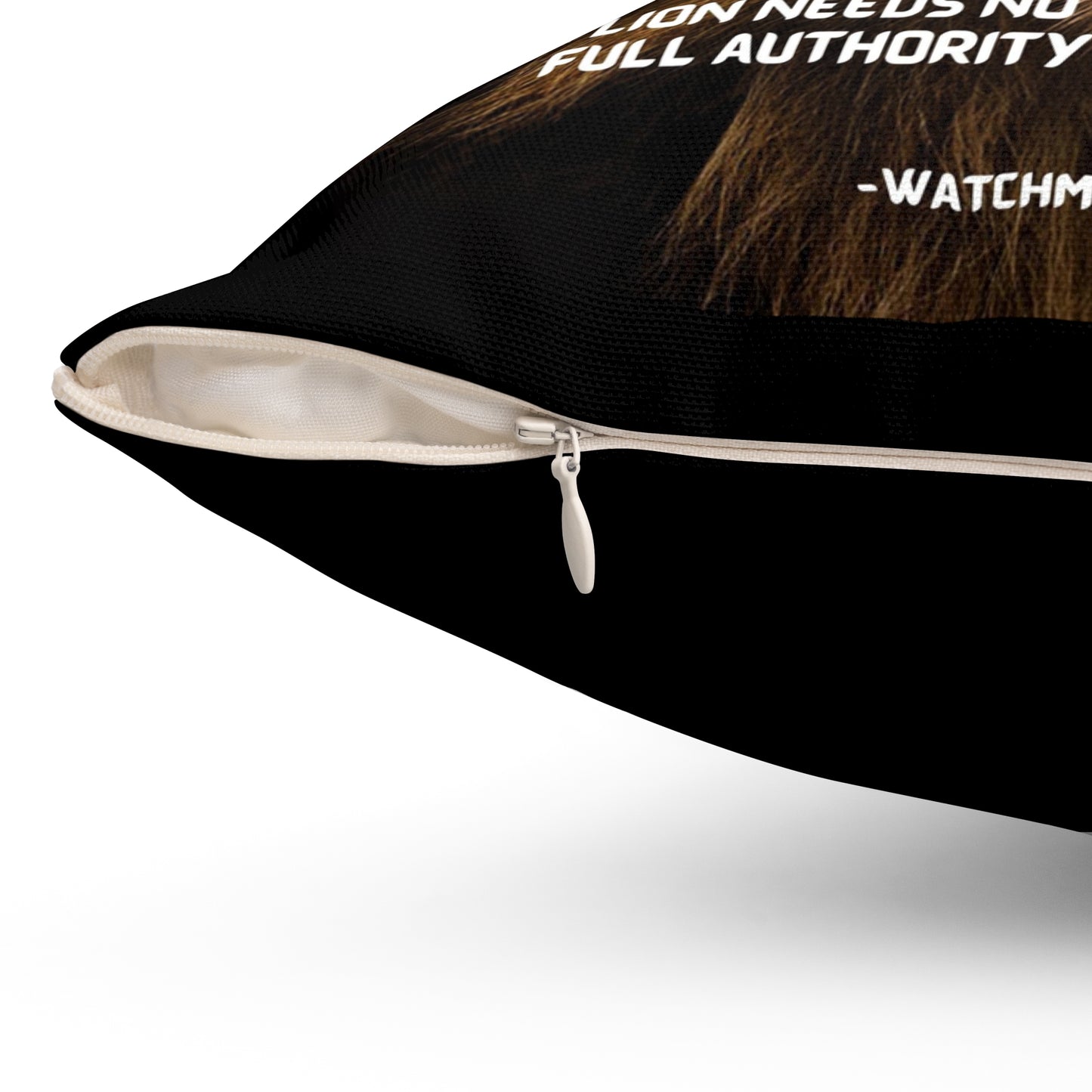 The Authority of the Lion - Spun Polyester Square Pillow