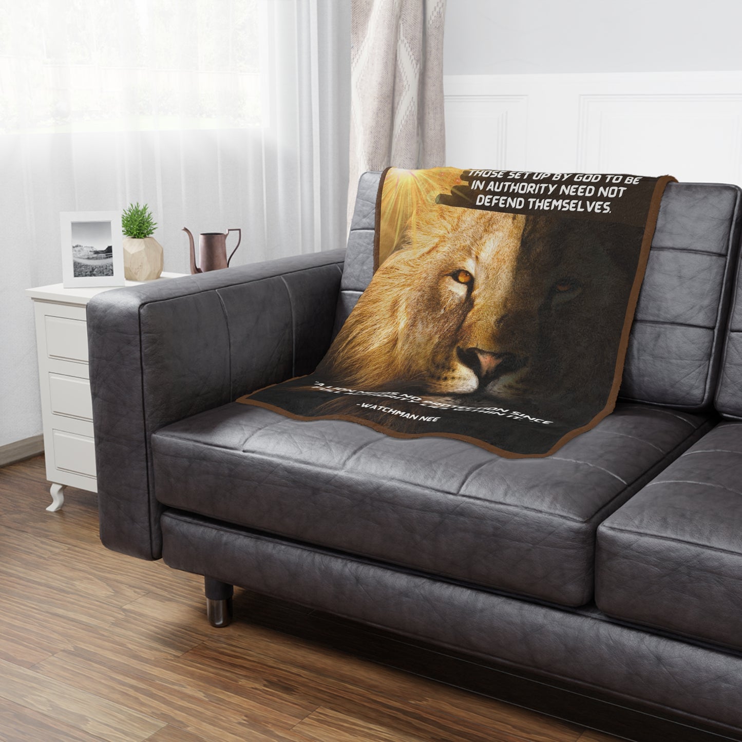 The Authority of the Lion - Microfiber Blanket